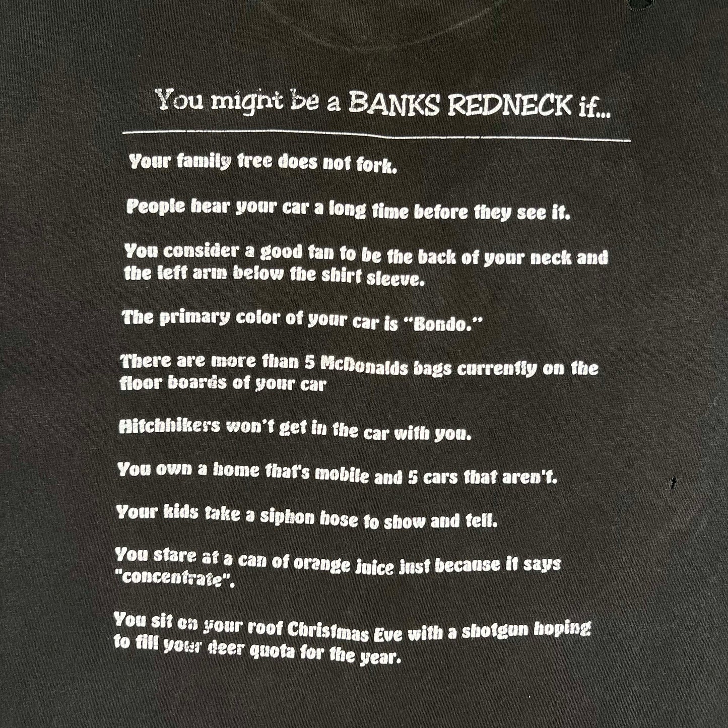 90s Banks Rednecks Tee- XL