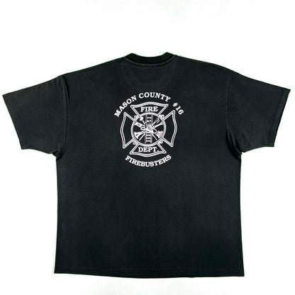 90s Faded Black Firebusters Tee- XXL