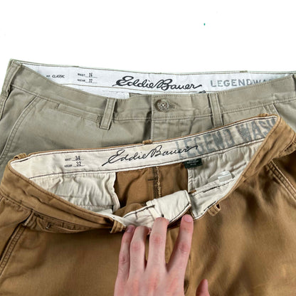 Vintage Eddie Bauer Cotton Chino Pants- SELECT PAIR
