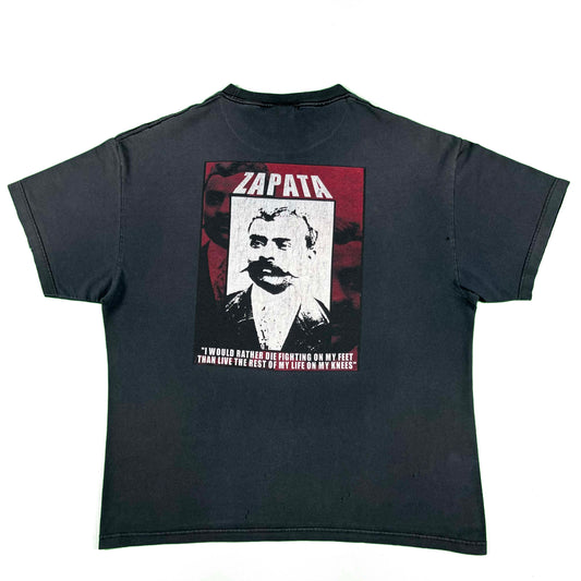 90s/00s Sun Faded Black Emiliano Zapata Tee- XL