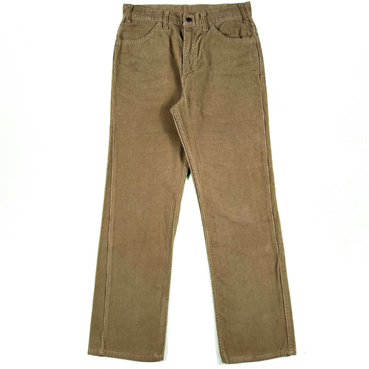 70s Tan 'Quarter Horse' Corduroy Pants- 29x29