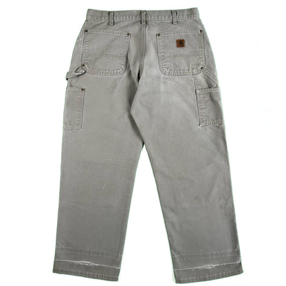 00s Carhartt Taupe Grey Double Knees- 33x28.5