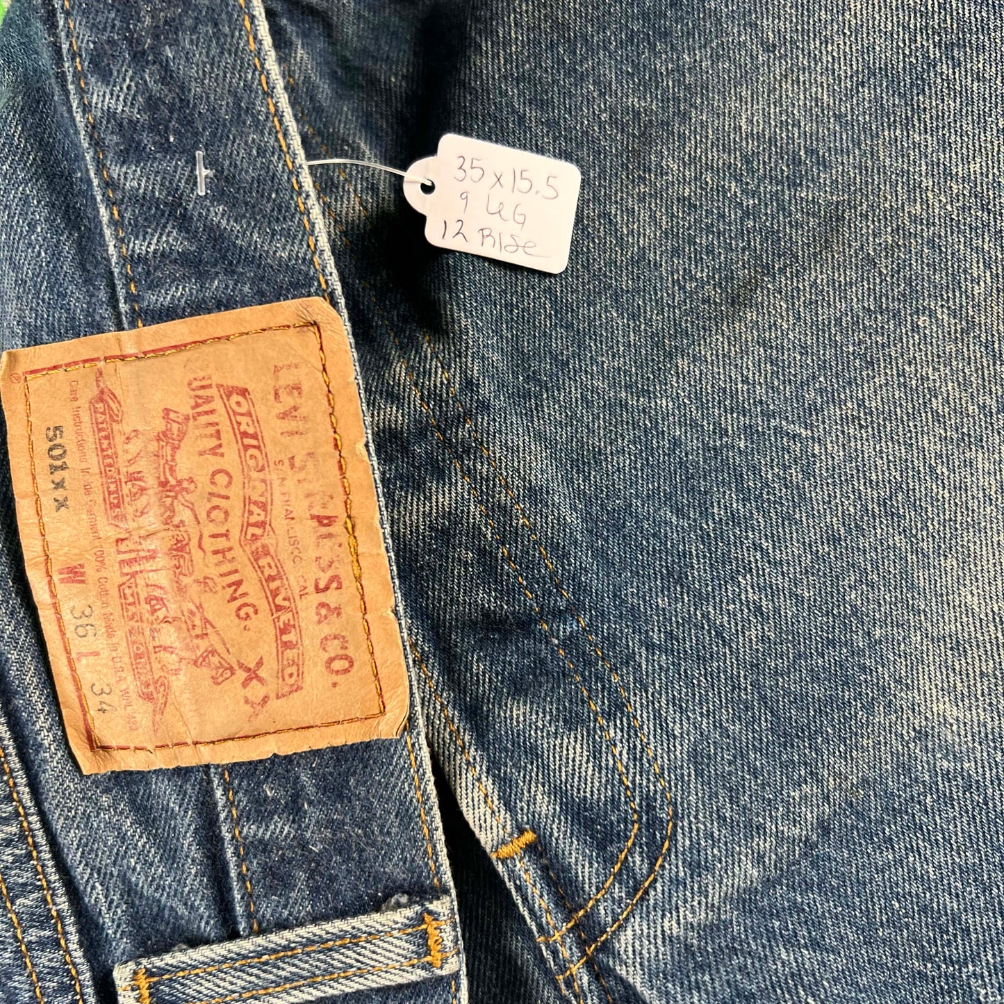 80s Levi's 501 Denim Capri's- 35x15.5