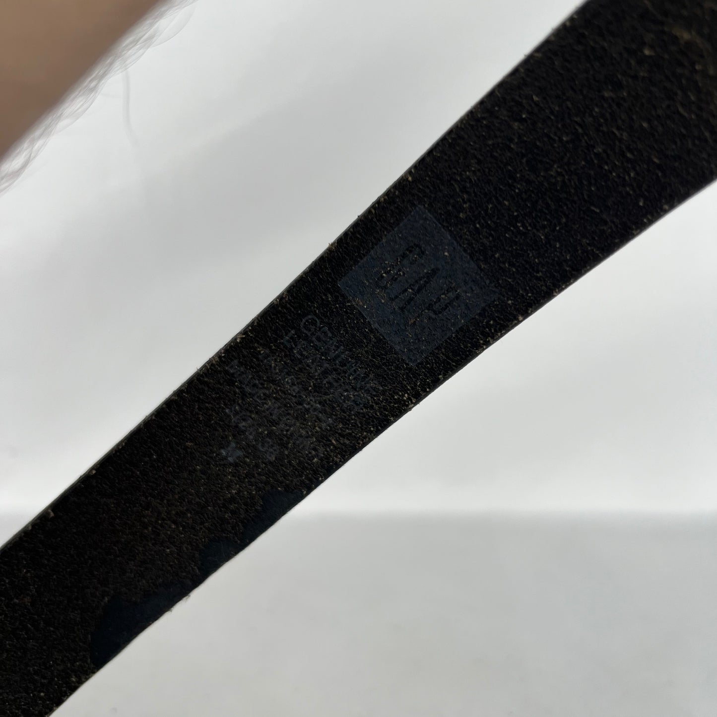 00s Gap Shiny Buckle Black Leather Belt- 32"-36"