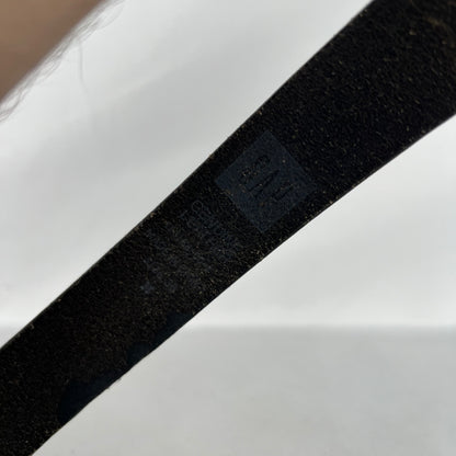 00s Gap Shiny Buckle Black Leather Belt- 32"-36"