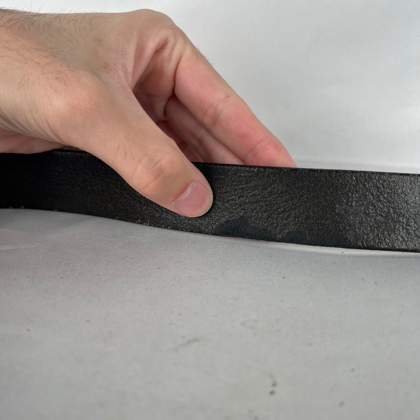 00s Gap Shiny Buckle Black Leather Belt- 32"-36"