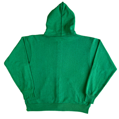 90s Faded Green Boxy Feed Co. Zip Up Hoodie- XL