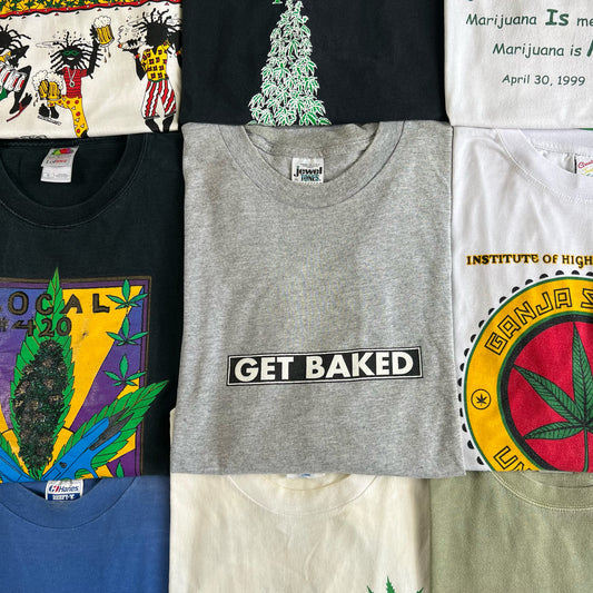 Vintage Weed Tees- SELECT SIZE