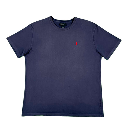 90s Polo Ralph Lauren Faded Navy Tee- L