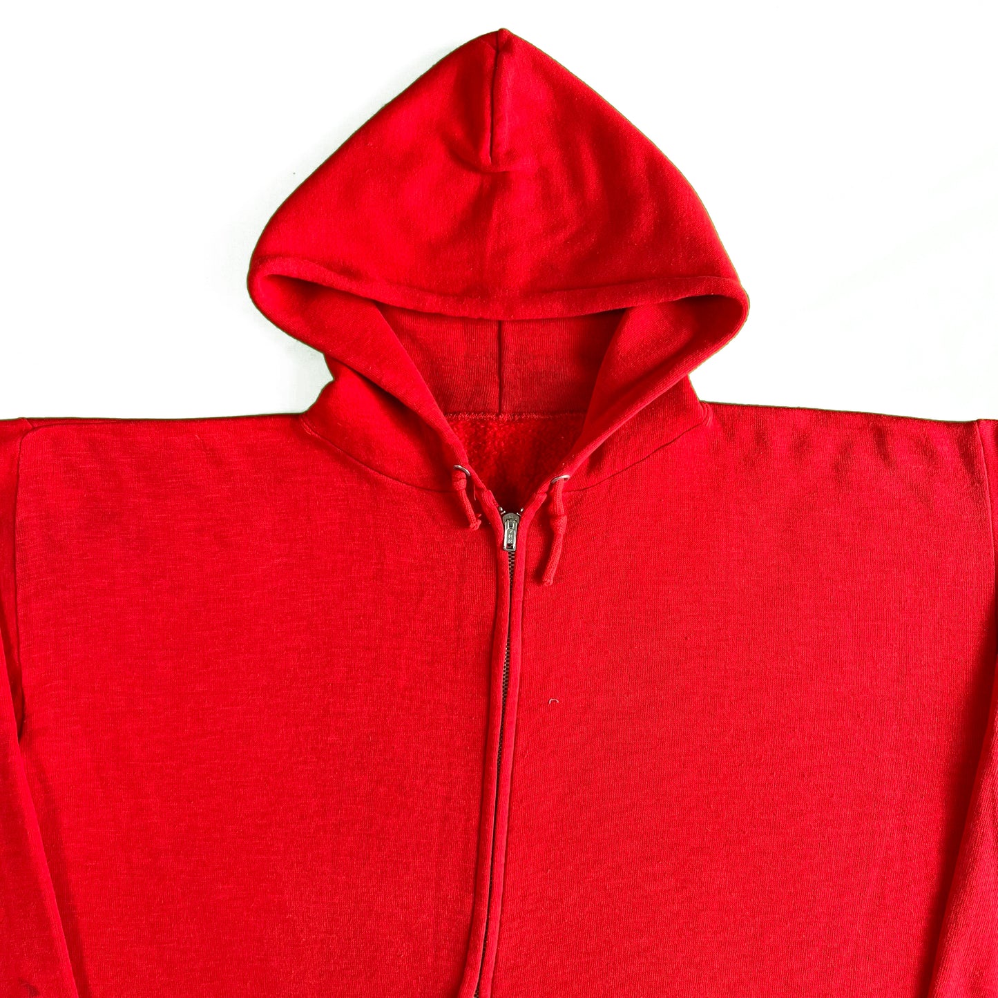 Vintage Blank Red Zip Up Hoodie- XS,M,L