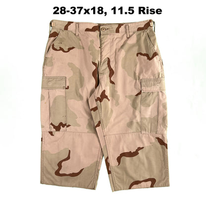 Vintage Chopped Camo Baggy Shorts- SELECT PAIR