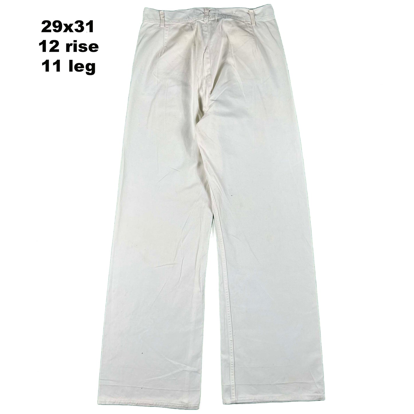 40s/50s White Cotton Sailor Pants- SELECT PAIR