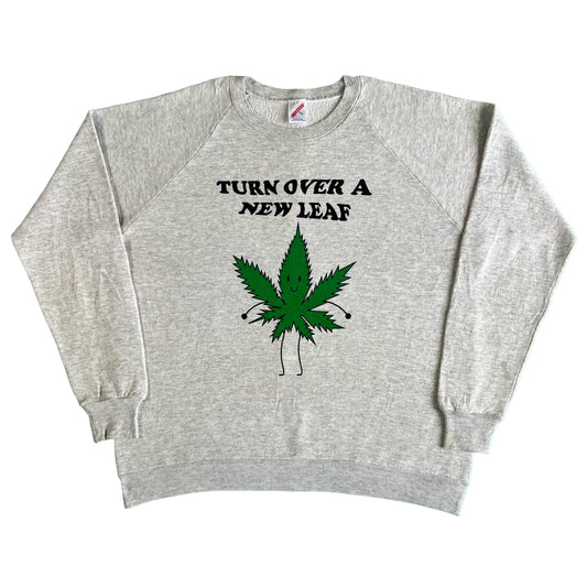 80s Dancing Weed Leaf Sweatshirt- XL