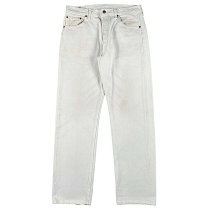 90s Levi's 501 White Denim- 33x31