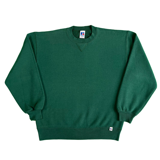 Vintage Blank Forest Green Sweatshirt- M,L,XL