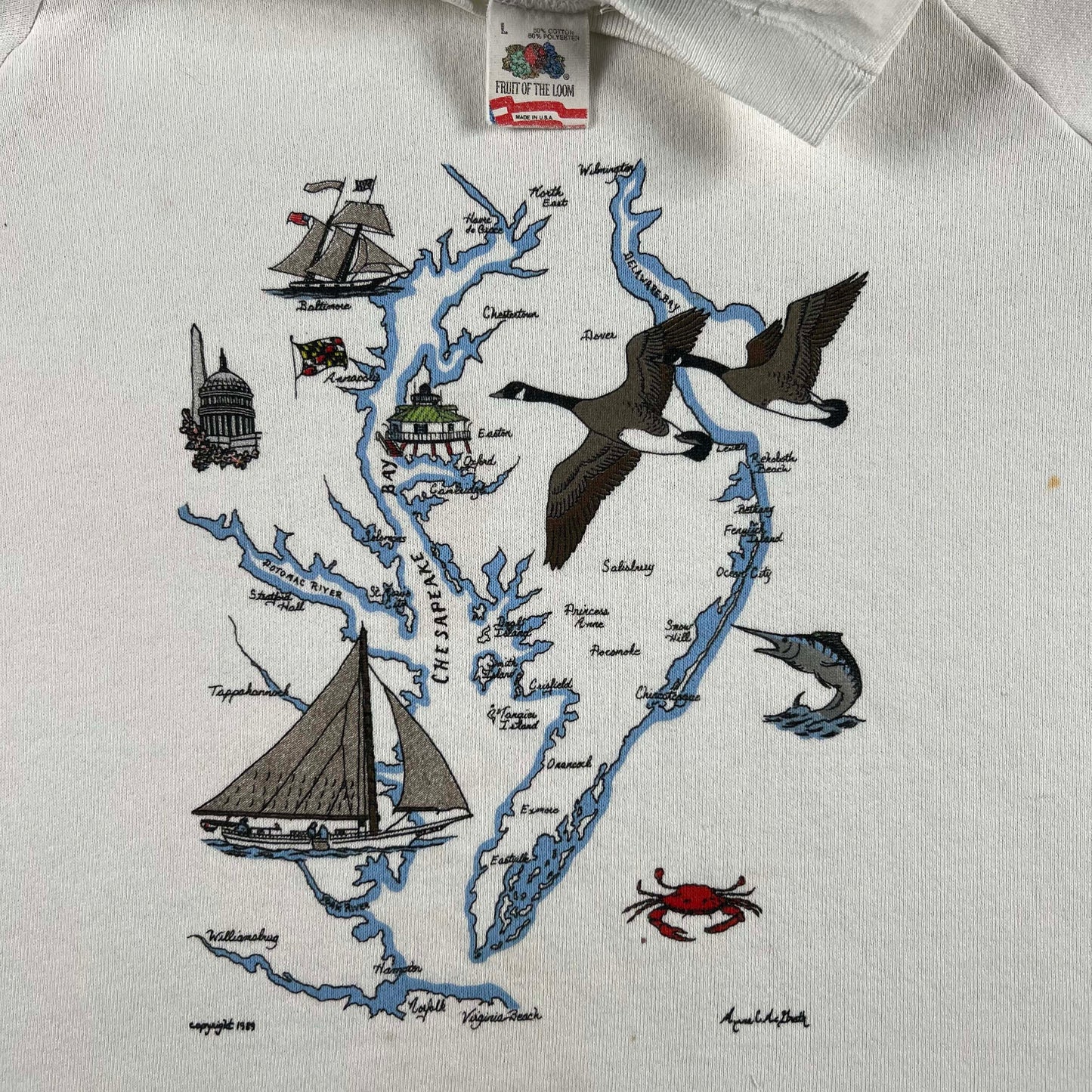 80s Maryland Sweatshirt- M