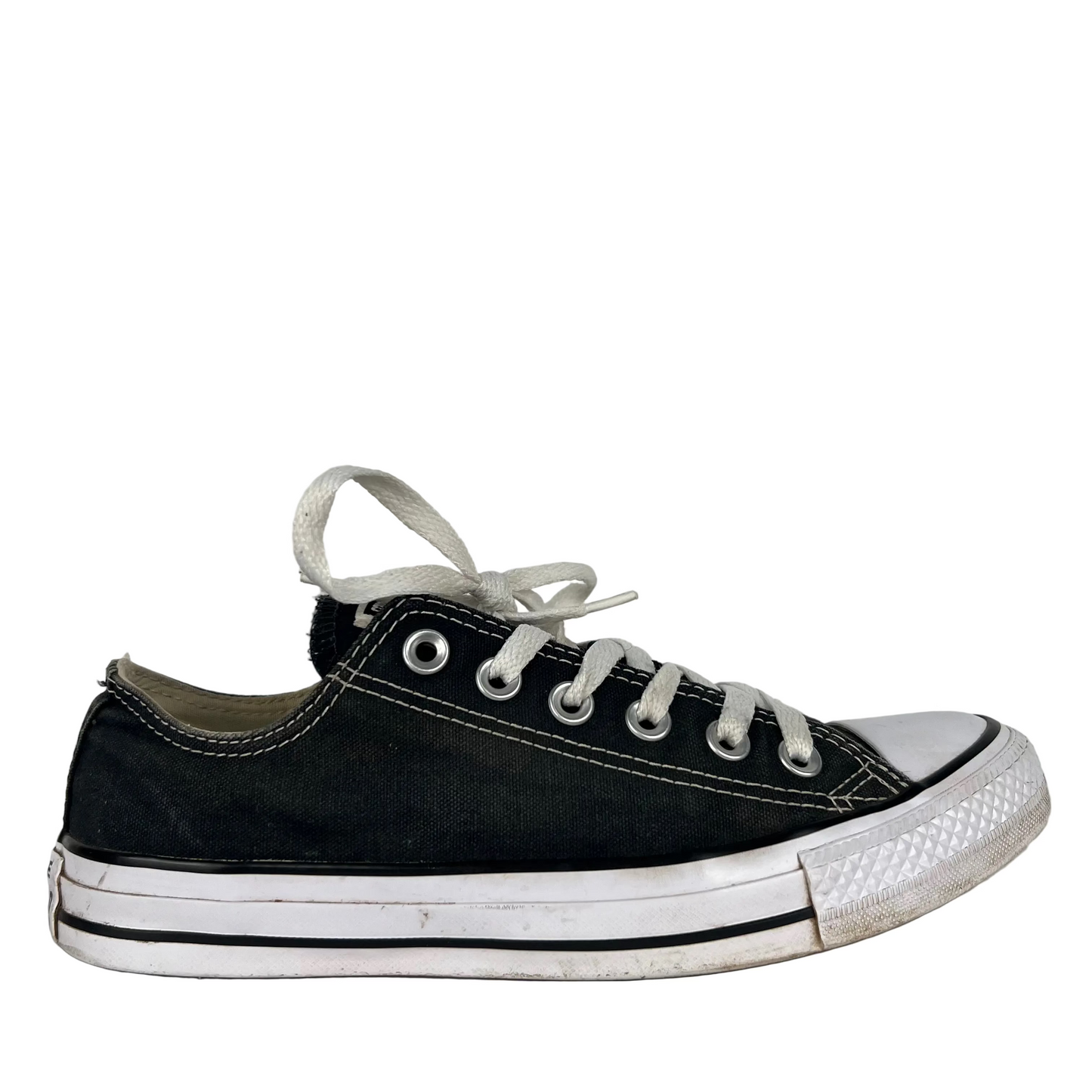 Faded Black Converse- M's 6, W's 7.5