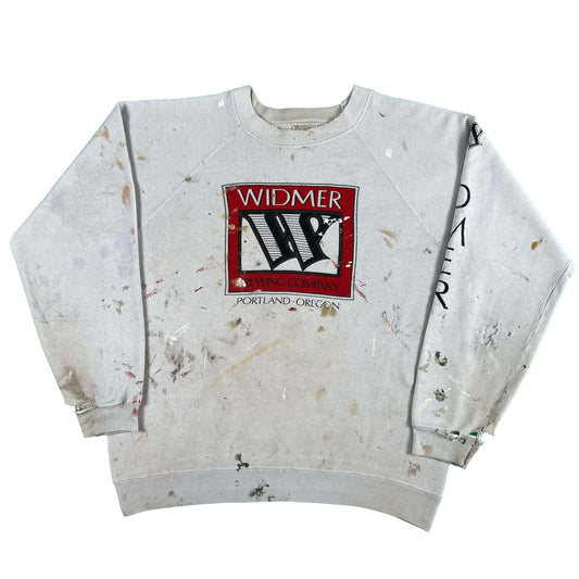 80s Widmer Brewing Co. Thrashed Painters Sweatshirt- L