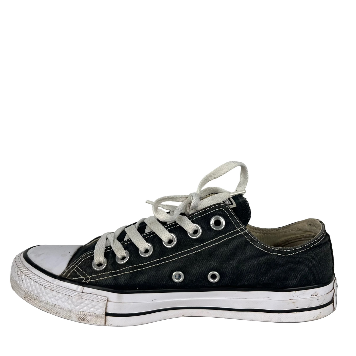 Faded Black Converse- M's 6, W's 7.5