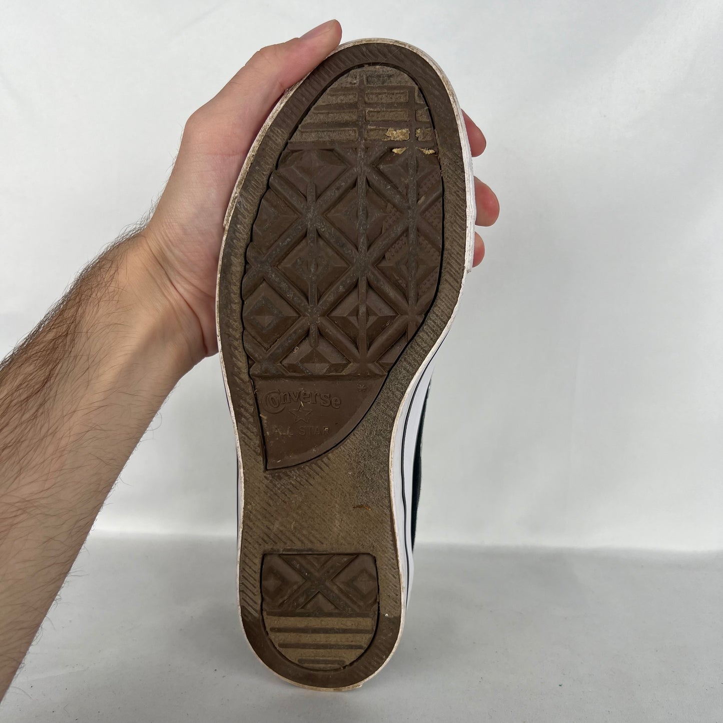 Faded Black Converse- M's 6, W's 7.5