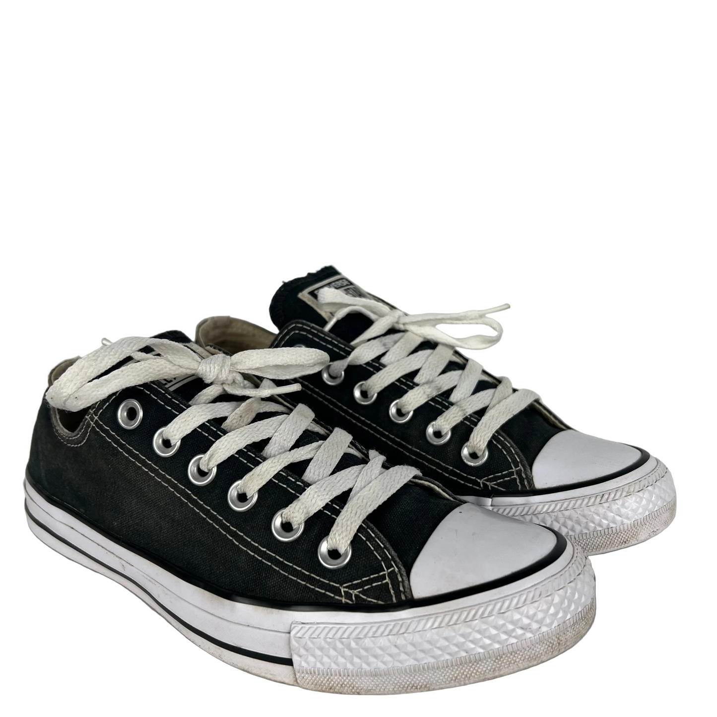 Faded Black Converse- M's 6, W's 7.5