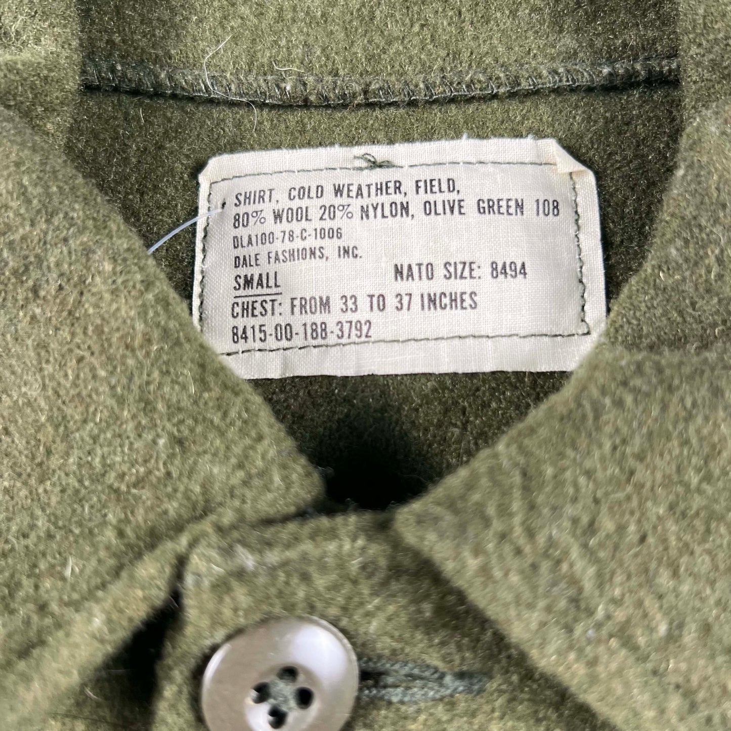 50s US Army Wool Over Shirts- SELECT SHIRT