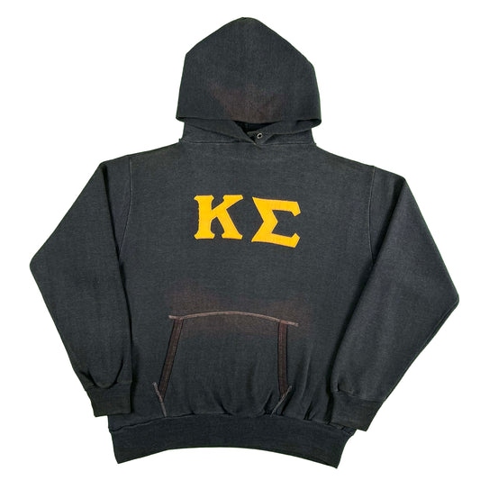 70s Sun Faded Navy Frat Hoodie- M