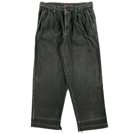90s Abercrombie & Fitch Baggy Pleated Corduroy Pants- 34x29.5