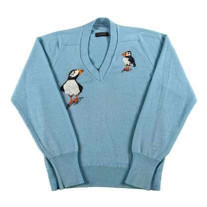 70s Puffins Sweater- S