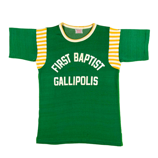 50s Green Durene First Baptist Jersey Tee- M