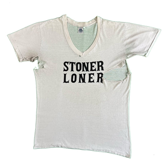 90s Stoner Loner Tattered Tee- L