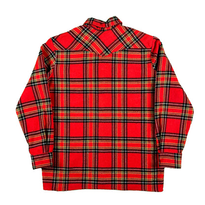 50s/60s Wool Cotton Flannel Shirt- M