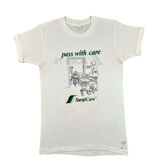 70s 'pass with care' NOLA Hospital Tee- S