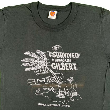 80s I Survived Hurricane Gilbert Tee- L