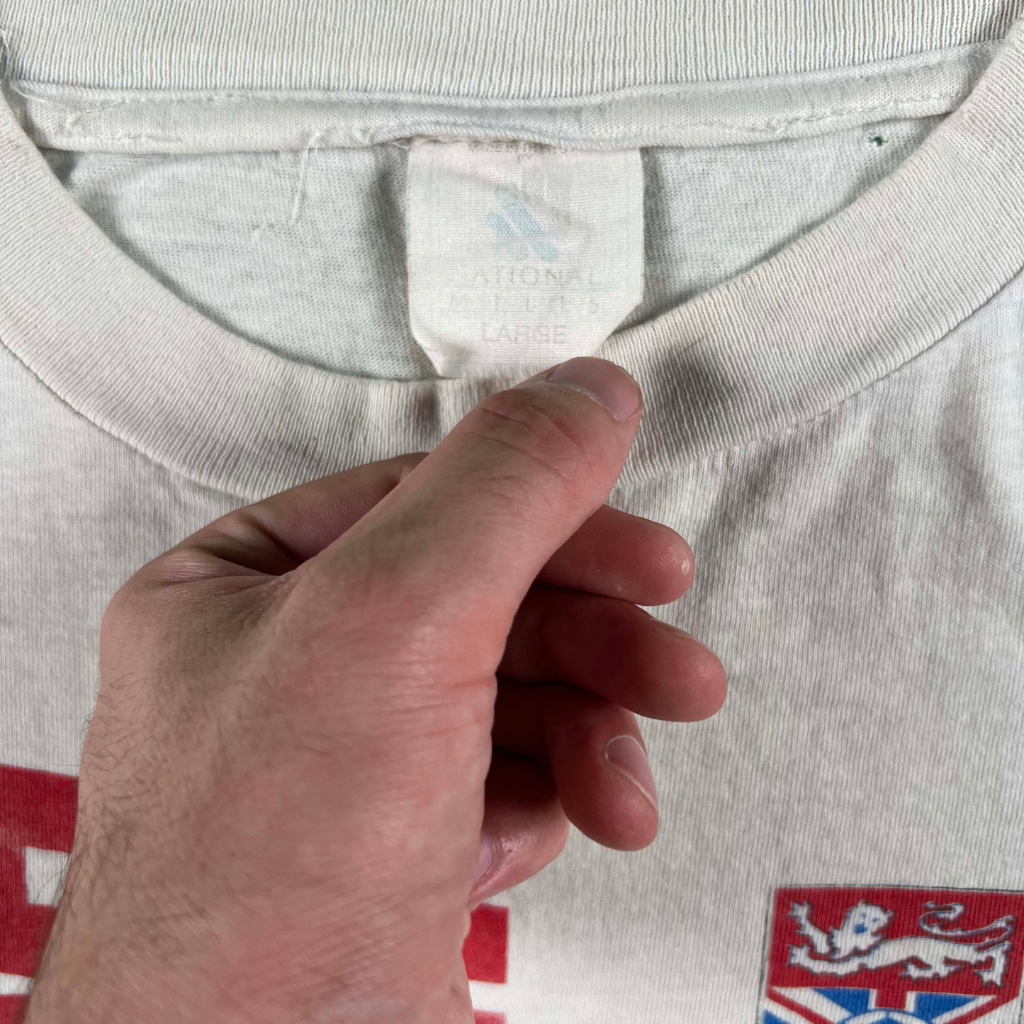 90s British Soccer Crop Tee- M