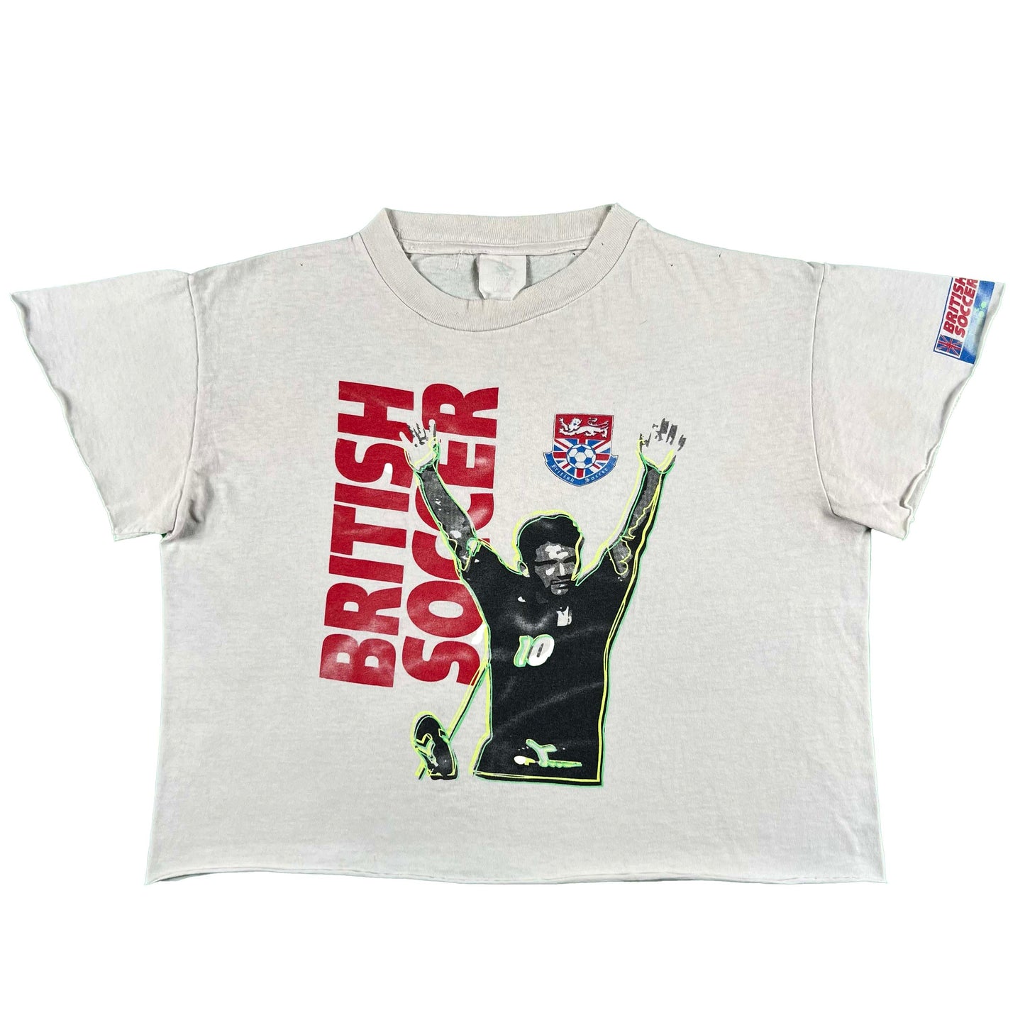 90s British Soccer Crop Tee- M