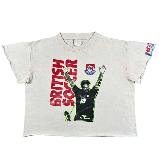 90s British Soccer Crop Tee- M