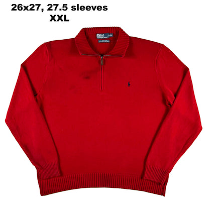 Vintage Polo Ralph Lauren Cotton 1/4 Zip Sweaters- SELECT SWEATER