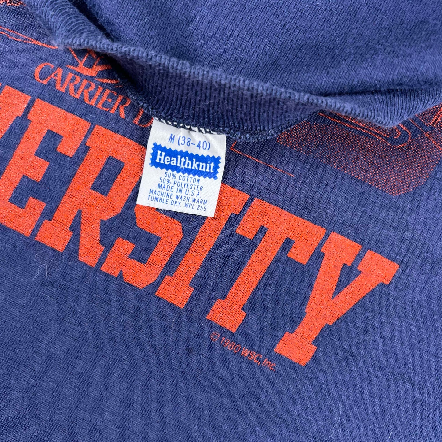 80s Syracuse University Carrier Dome Tee- S