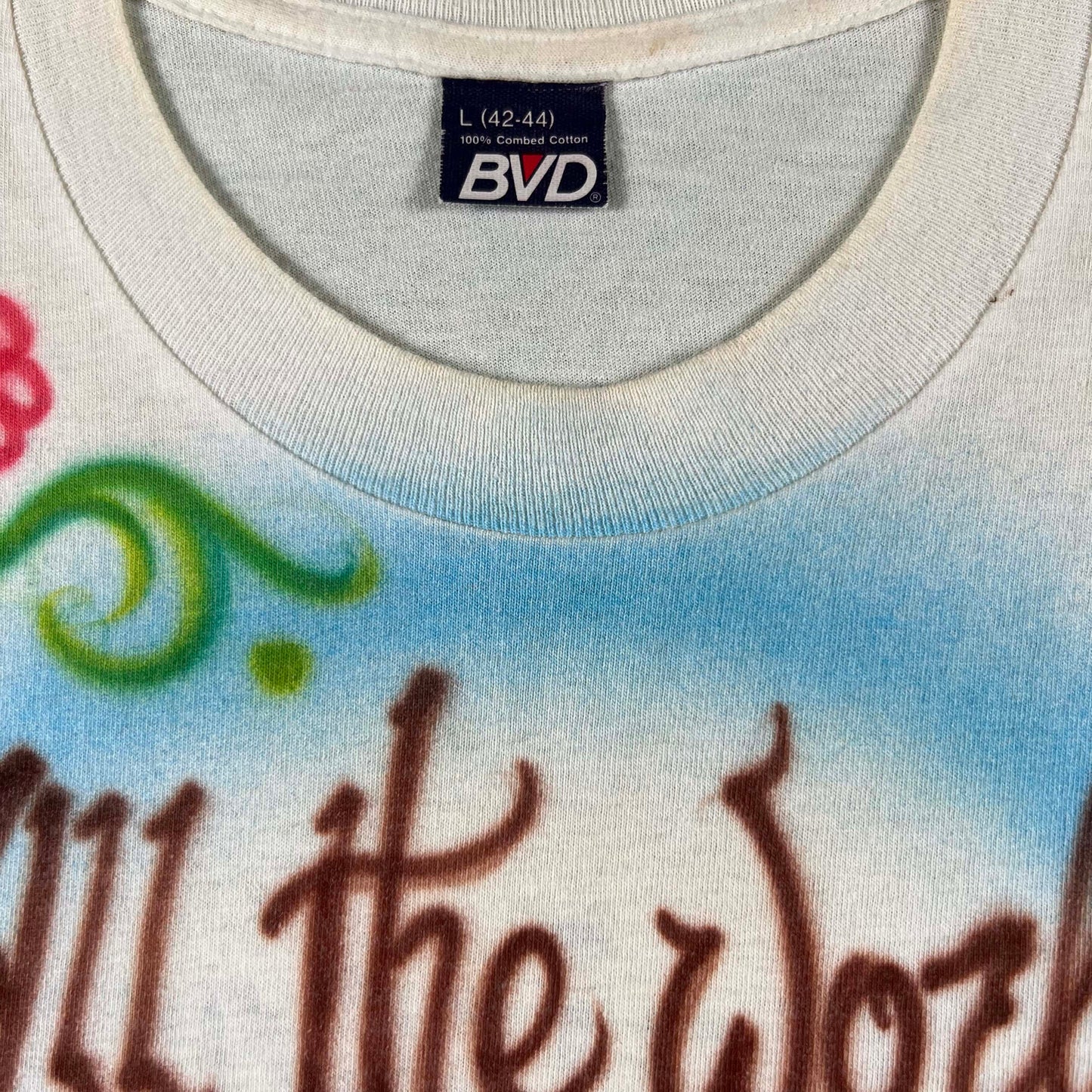 90s Airbrushed Renaissance Shakespeare Quote Tee- M