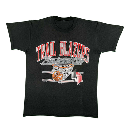 90s Trail Blazers Basketball Club Tee- L