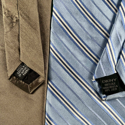 90s/00s DKNY Silk Ties- SELECT TIE