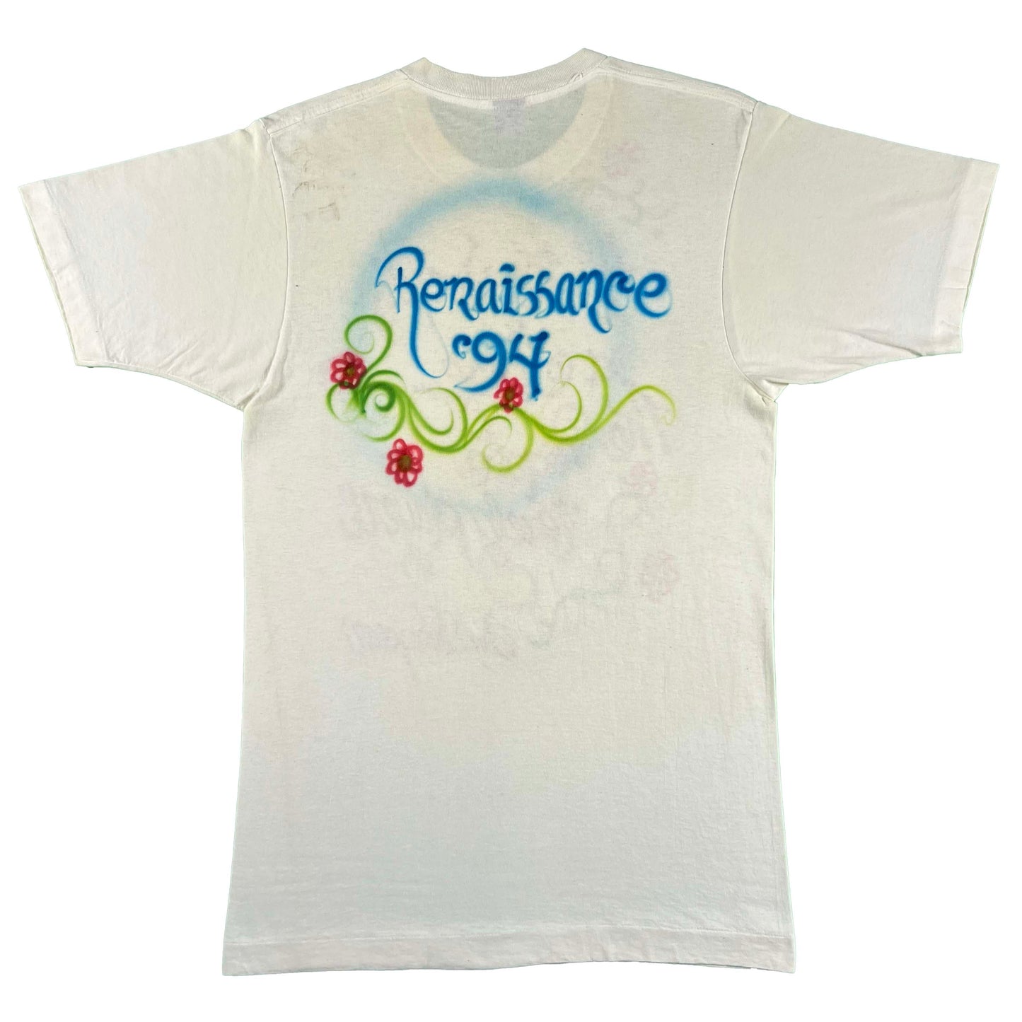 90s Airbrushed Renaissance Shakespeare Quote Tee- M