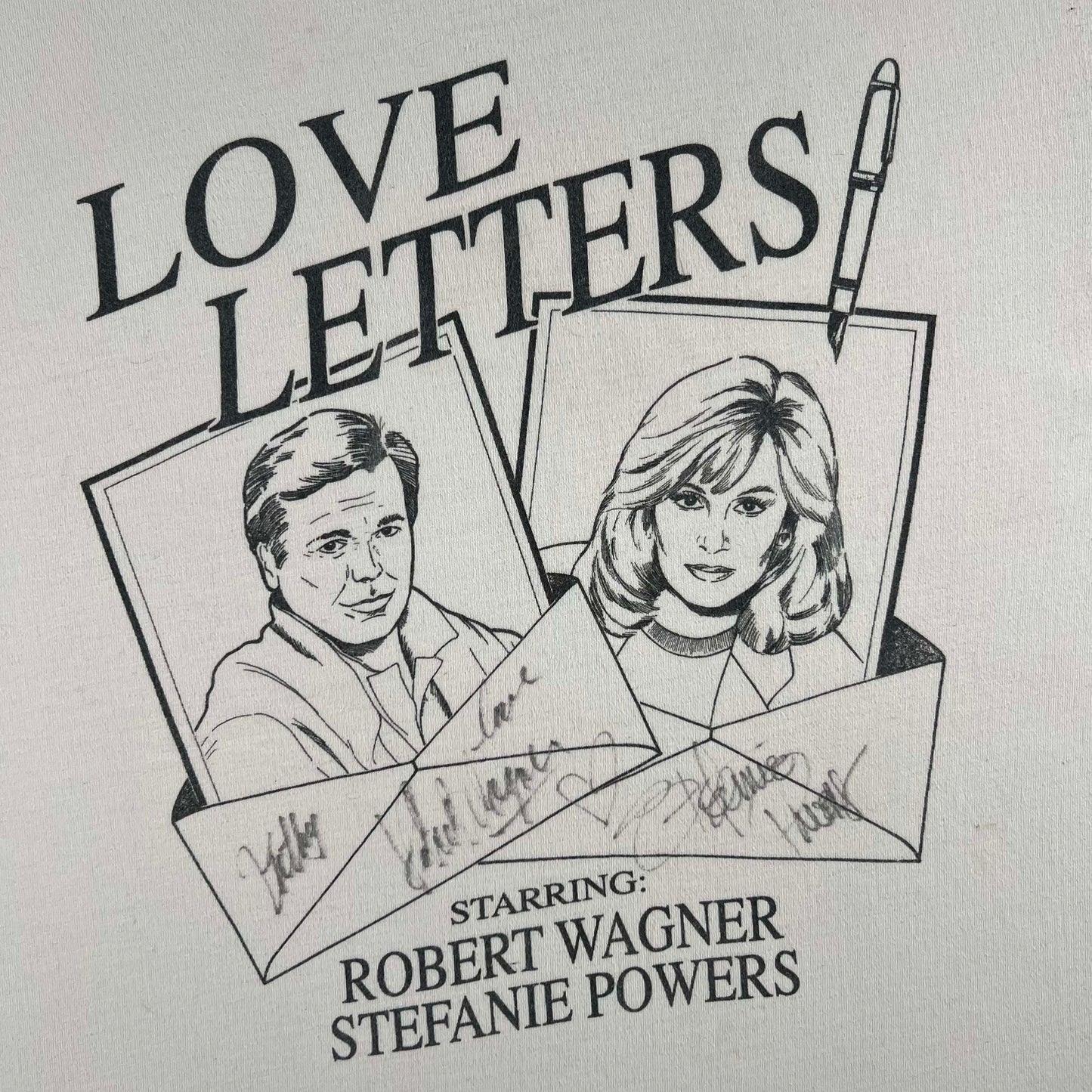 90s Robert Wagner & Stefanie Powers Tee- L