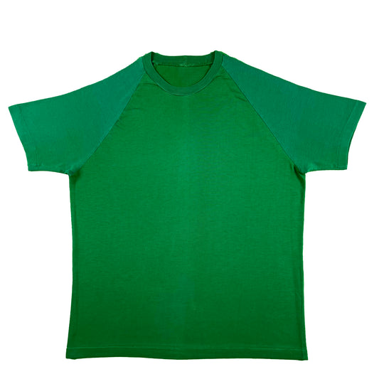 70s Two Tone Green Tee- L