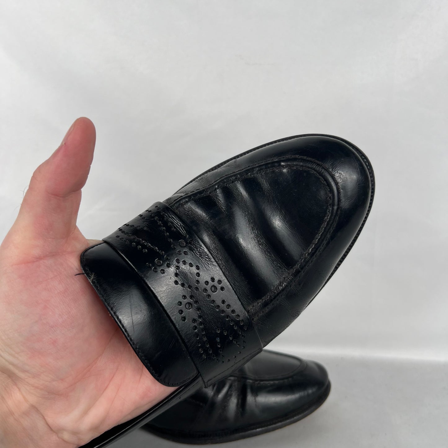 Perfect 90s Black Leather Loafers- M's 9, W's 10.5