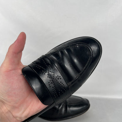 Perfect 90s Black Leather Loafers- M's 9, W's 10.5