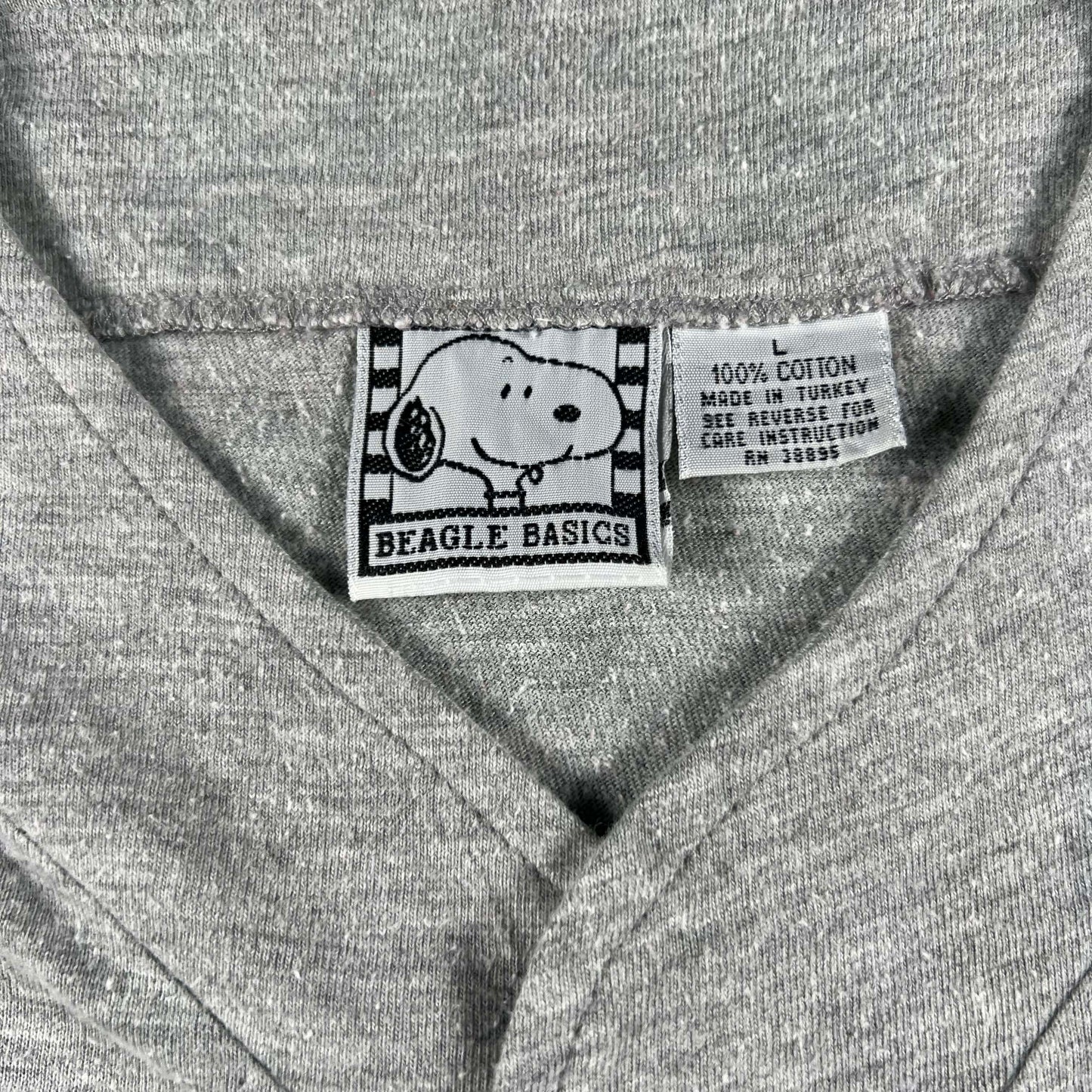 90s Snoopy Button Up Tee- L