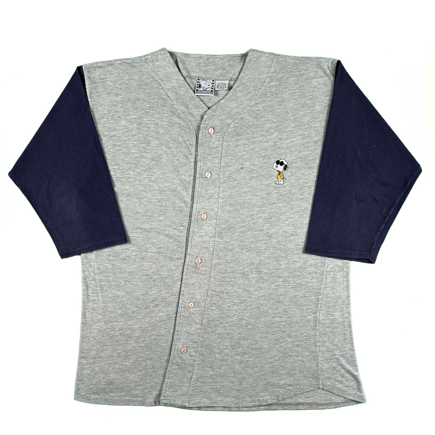 90s Snoopy Button Up Tee- L