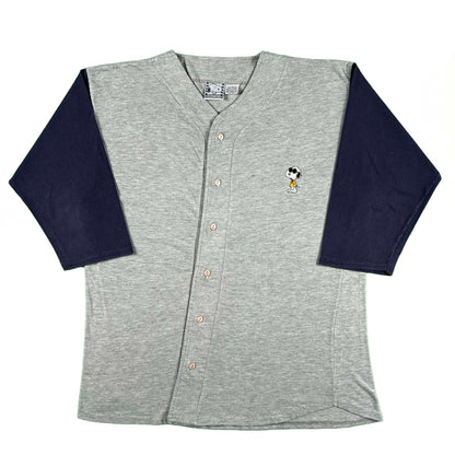 90s Snoopy Button Up Tee- L